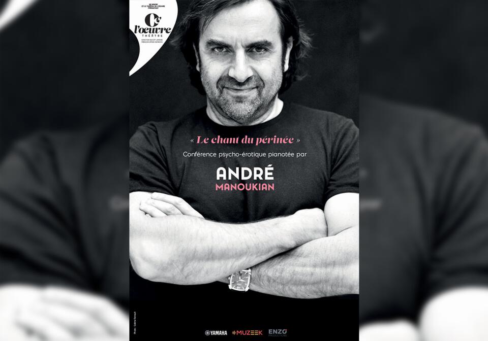 spectacle André Manoukian LE chant du périnée à l'auditorium du casino des palmiers Hyères