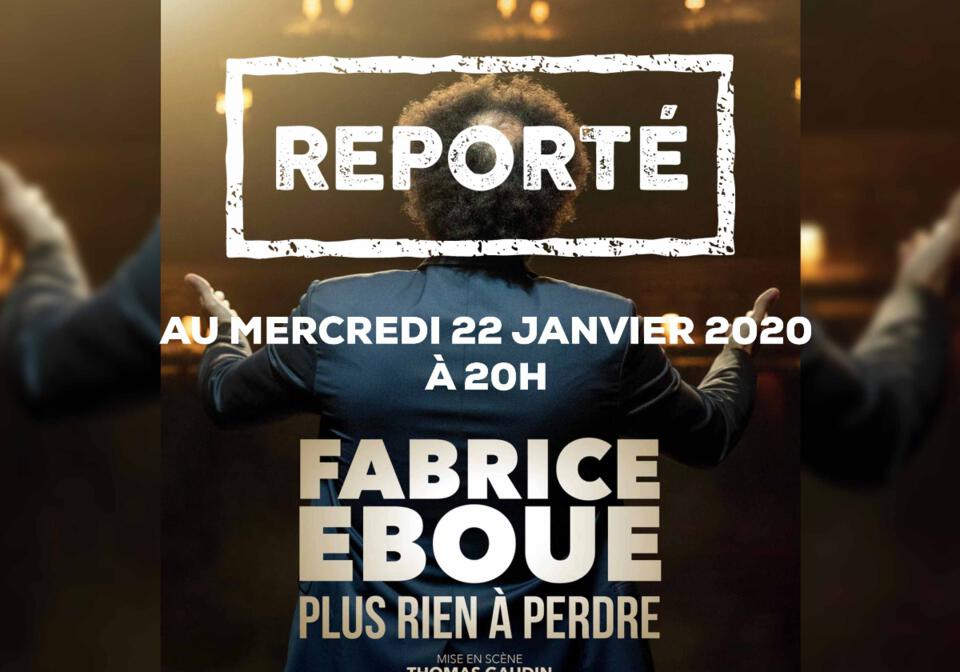 spectacle de Fabrice EBOUE au casino partouche de hyères auditorium le 7 Novembre 2019 à 20h.